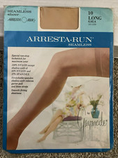 Vintage Stocking ARRESTA-RUN Seamless Thigh Size 10 Long Gaymode Gala Sheer