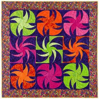 Whirling Wheelies Quilt Pattern by Doodle Press Designs