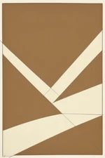 Large Abstract Painting 2x3' Earthtone 5 Geometric Demrin Fine Art Original NEW