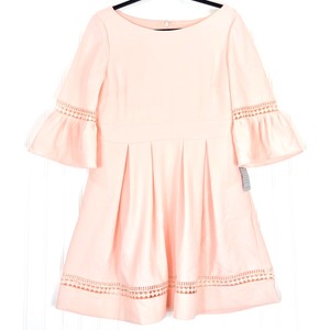 light pink bell sleeve dress