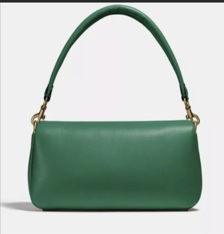 ❤️ Coach Pillow Tabby Brass/green  C0772 Shoulder Bag 26 image 3