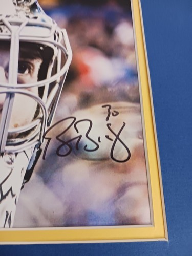 BEN BISHOP AUTOGRAPHED Signed In Pers BLUES Tampa Bay Lightning Mated 8X10 PHOTO - Picture 2 of 3