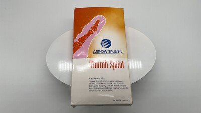 ARROW SPLINTS THUMB WRIST BRACE SPLINT THUMB IMMOBILIZER BRAND NEW