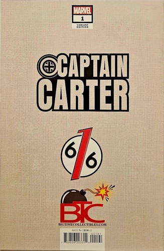 CAPTAIN CARTER #1 DAVID Nakayama CUBIERTA UNA VARIANTE CASI NUEVO - Imagen 2 de 2