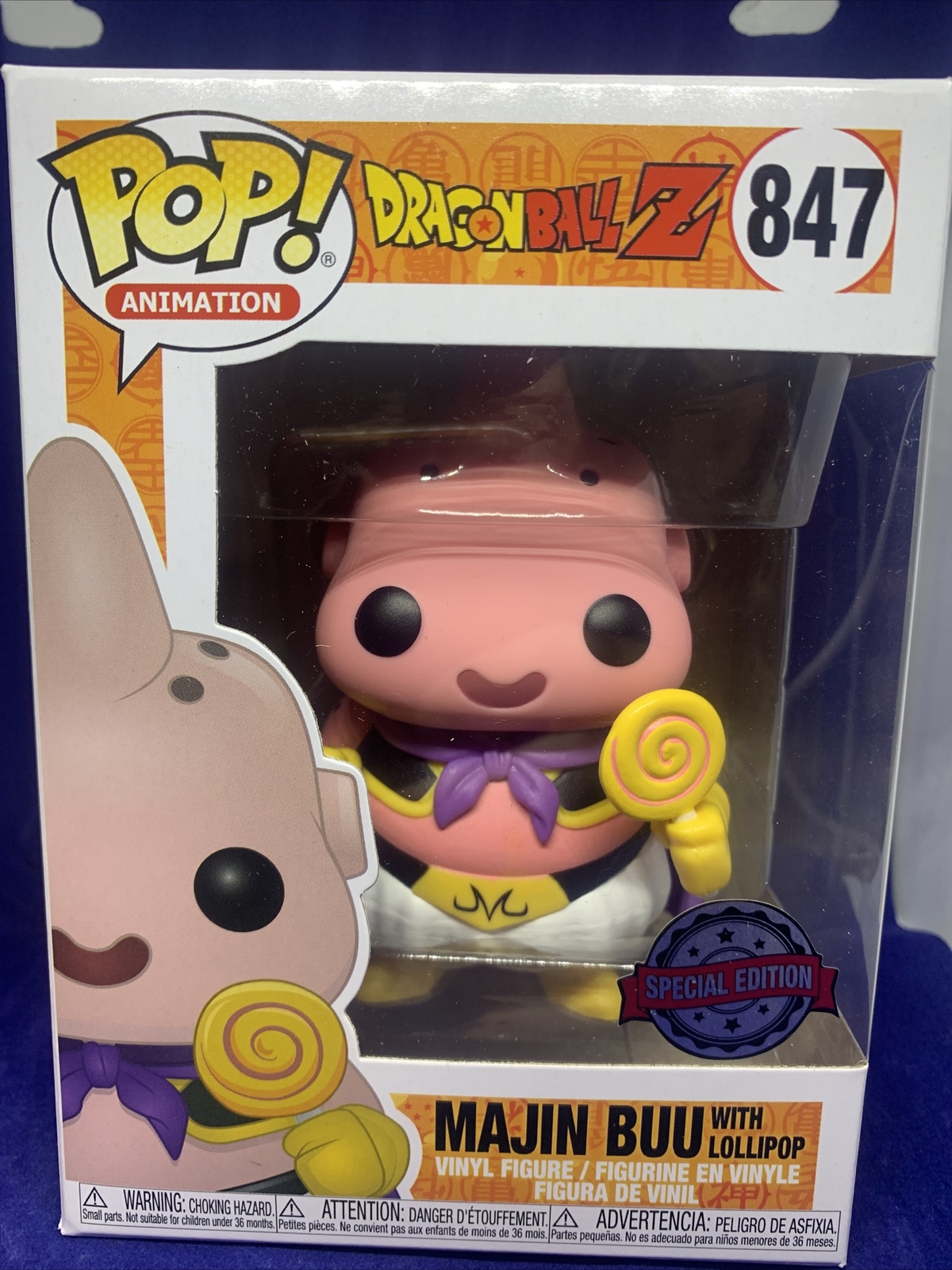 New Funko Pop Animation Dragon Ball Z Majin Buu With Lollipop #847 Special Ed
