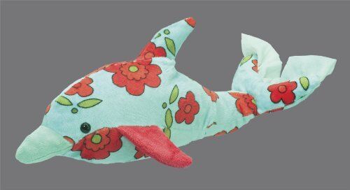 Douglas Toys Jayla Aqua Flower Dolphin Plush Stuffed Animal Toy, 17" - Afbeelding 1 van 1
