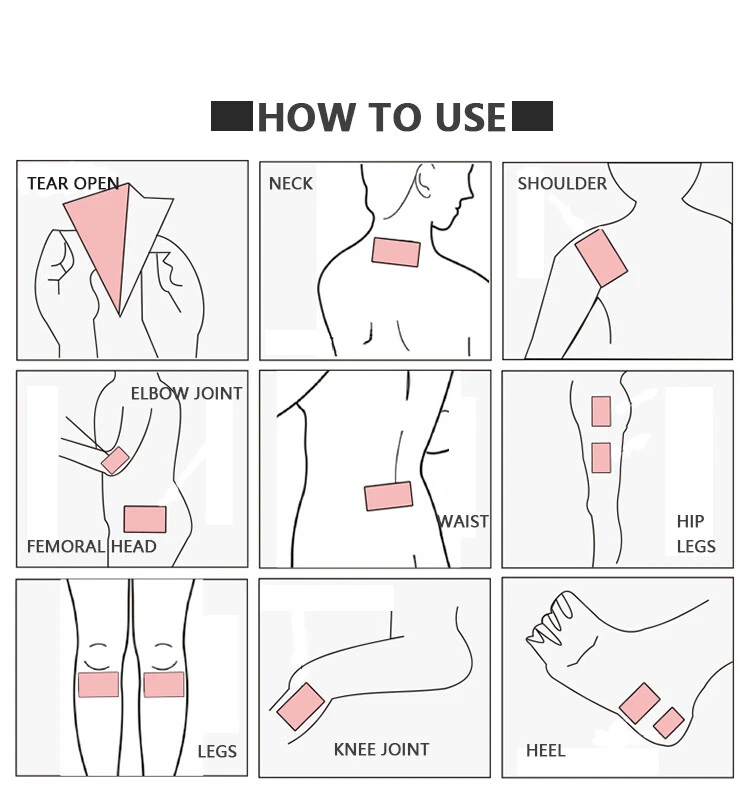 Hot Patch Capsicum Plaster Pain Relieving Large  - 20 pcs - 12x18 cm - FAST POST - image 4 of 4