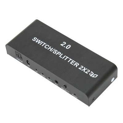 2x2 HD Multimedia Interface Splitter 4K 60Hz 2 In 2 Out Video Switcher For S Kit