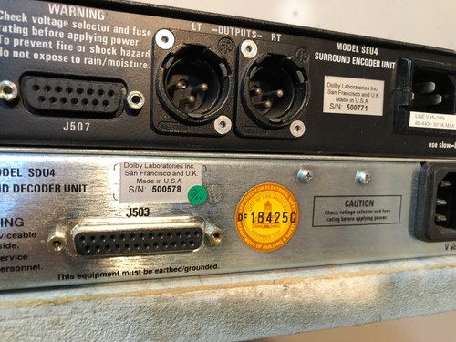 DOLBY SEU4 SURROUND ENCODER AND SDU4 DECODER UNITS - Picture 3 of 6