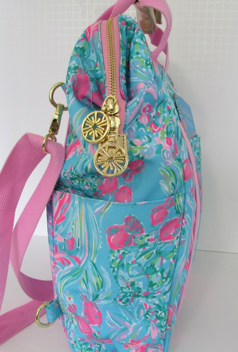 Lilly Pulitzer Insulated Backpack Cooler Bag Best Fishes 