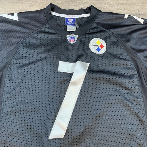 Ben Roethlisberger #7 Reebok NFL Equipment Steelers On Field Jersey Youth Large - Picture 3 of 15