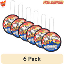 6 Pack JIFFY POP Butter Flavored Popcorn Stovetop Popping Pan 4.5 Oz Low Calorie