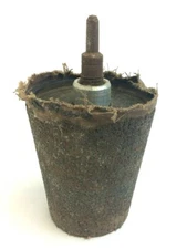 Vintage Used Rubber Machine Shop Sanding Disc Orbital Bit Part 