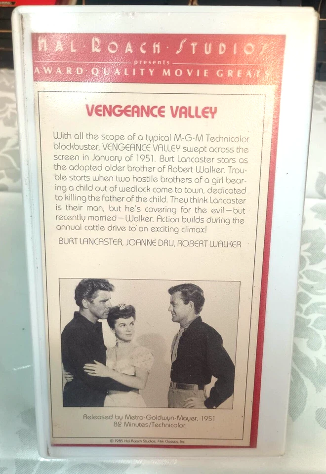Vengeance Valley Dvd 1951 Western Film Burt Lancaster Robert Walker Hal Roach Foto 3 de 4