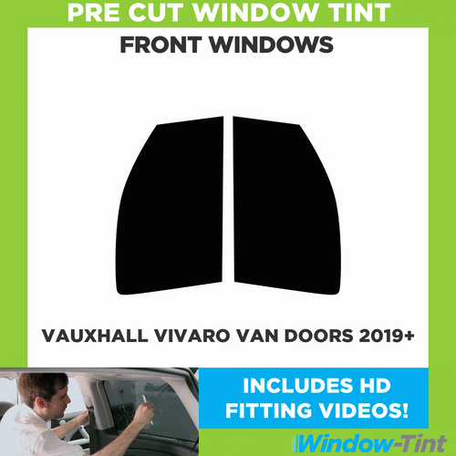 Pre Cut Car Window Tint for Vauxhall Vivaro Van Doors 2019+ Front Film Opel - Picture 1 of 9