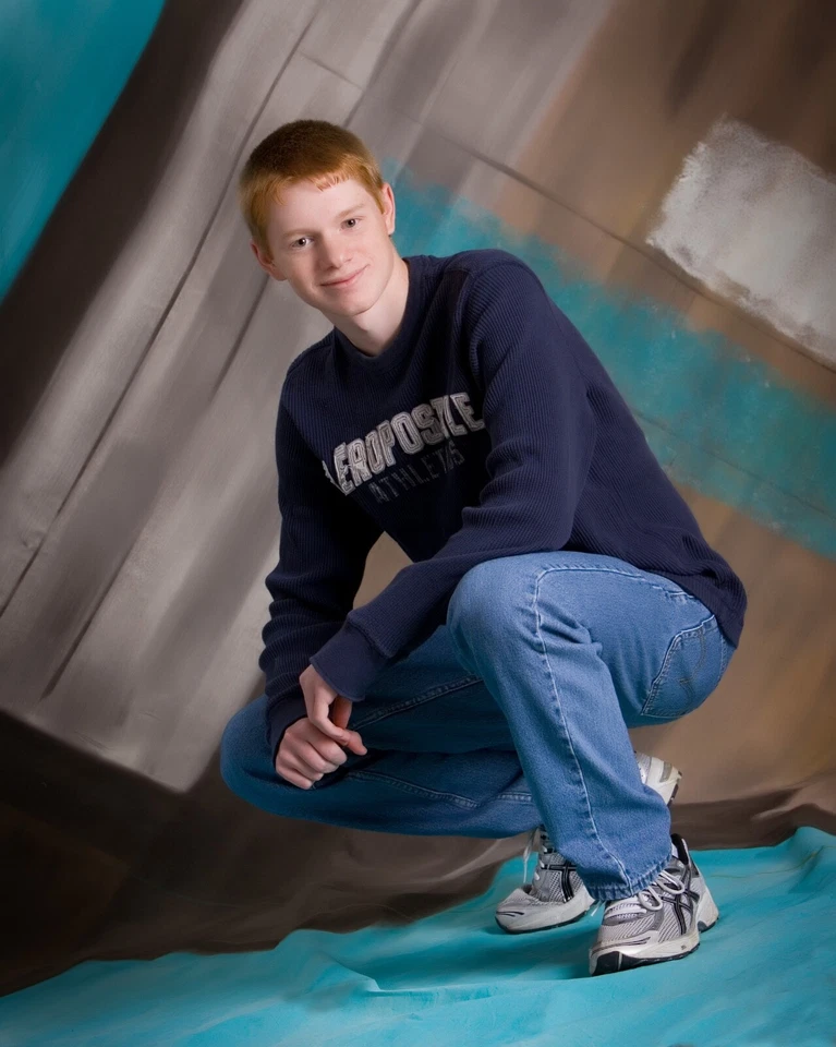 Senior photo background- Excellent Condition Dennis Cole Hand Painted - Image 2 of 2