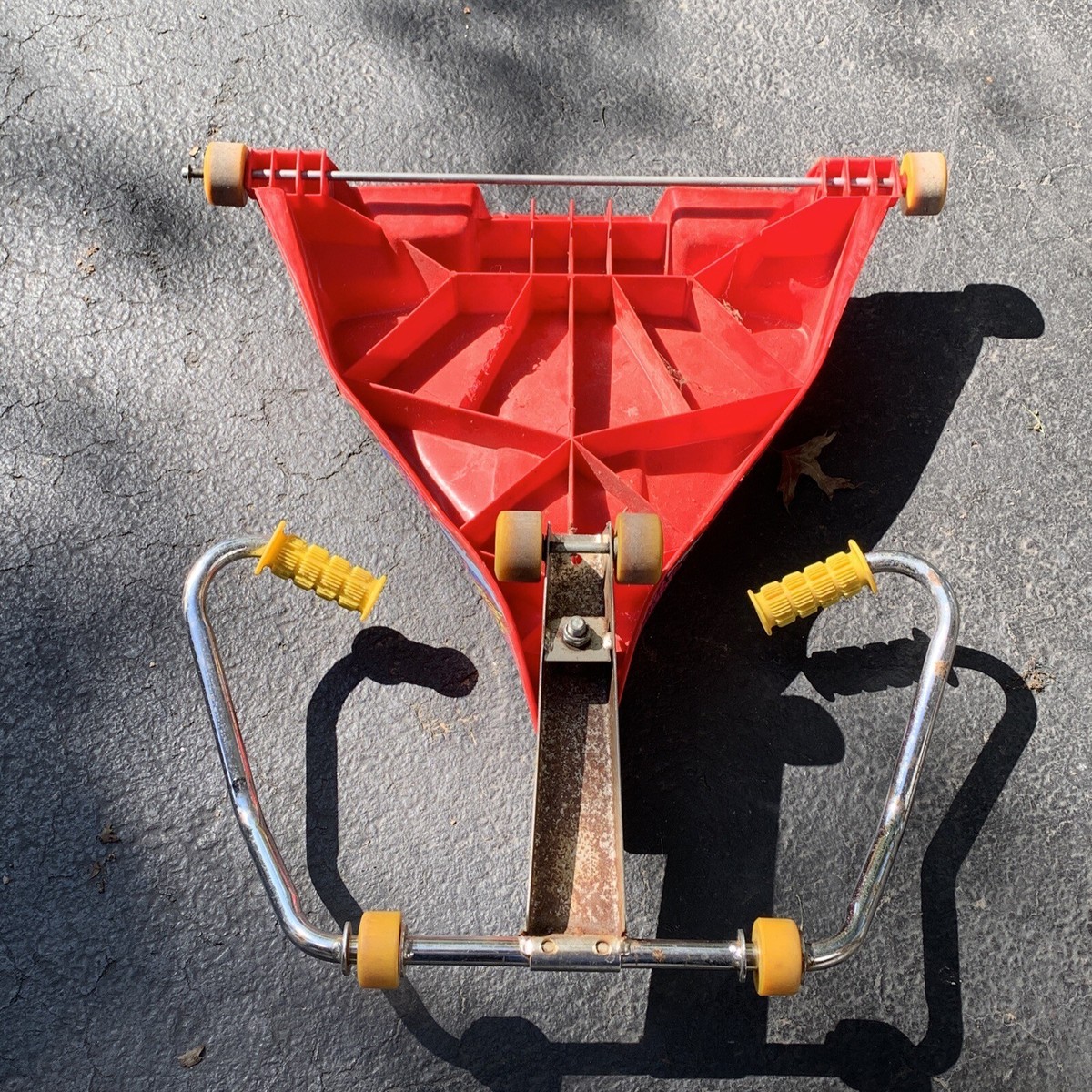 Vintage 1987 Kransco Wham-O Red Ride On Roller Racer Scooter Super