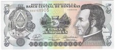 2008 Honduras 5 Lempiras P91b UNC
