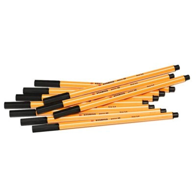 10 x Stabilo Point 88 Fineliner Filzstift 0,4 mm schwarz