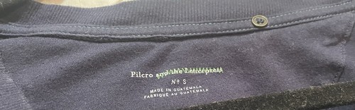 Top donna Pilcro and the Letterpress Small maglia blu navy Anthropologie nuovo - Foto 6 di 7