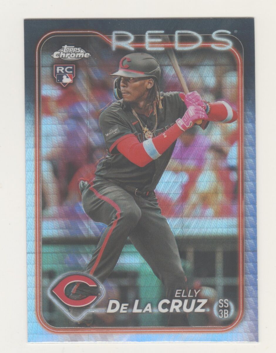 2024 Topps Chrome PRISM REFRACTOR #44 ELLY De La CRUZ RC 2024 Topps Chrome PRISM REFRACTOR #44 ELLY De La CRUZ RC