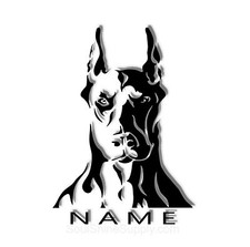 Calcomanía adhesiva para perro Doberman Pinscher - Leer descripción - Vinilo impermeable - Stro