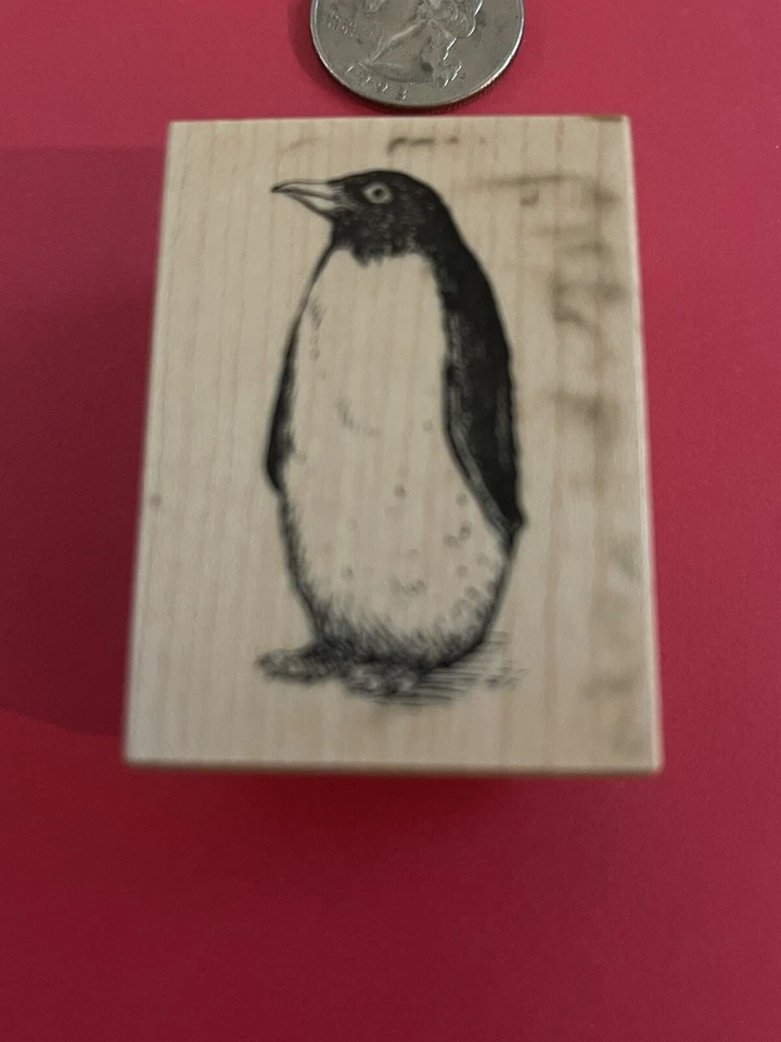 Carimbo de borracha vintage PSX D-193 pinguim - Frete grátis - Imagem 2 de 4