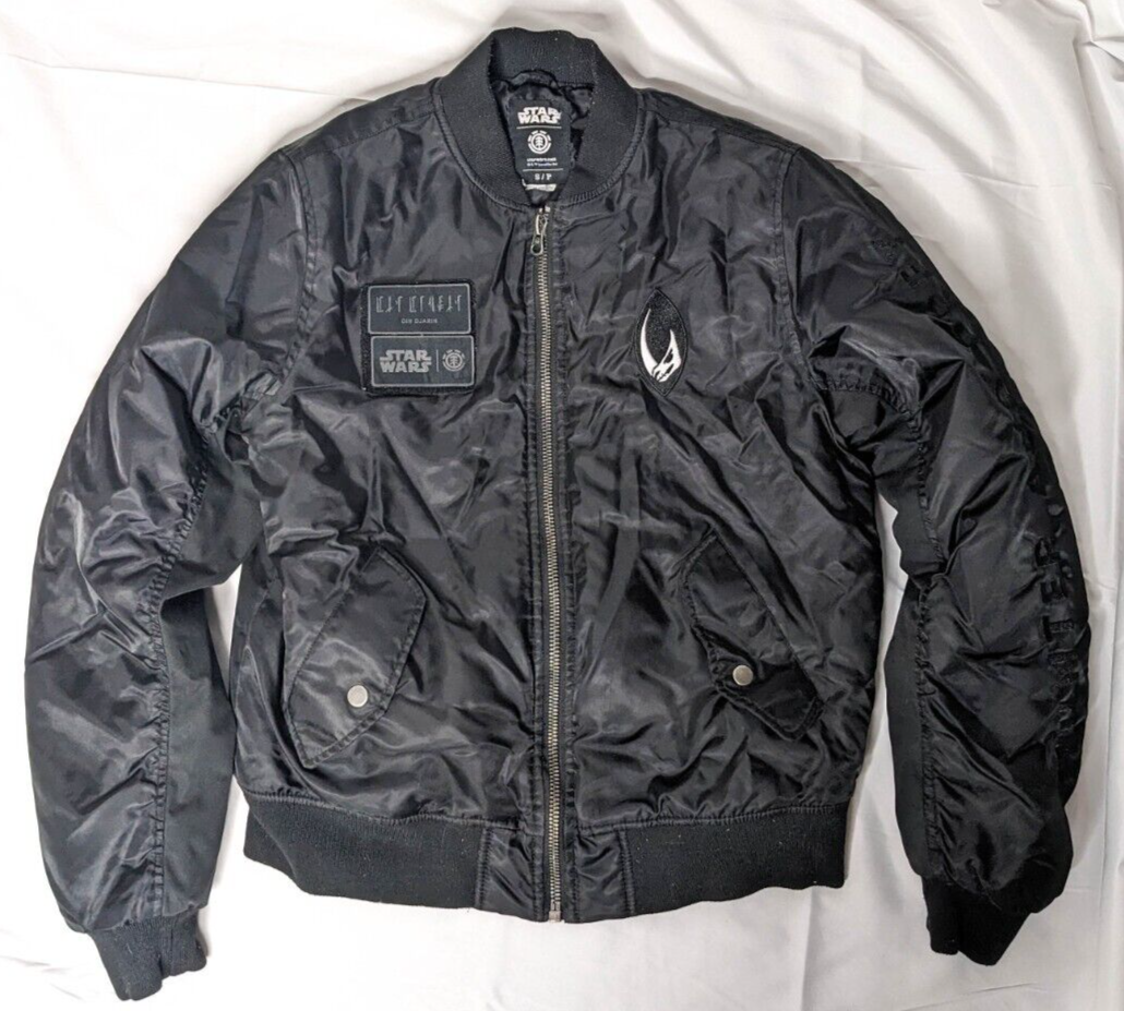 Star Wars x Element Flight Jacket Mandalorian Bounty Hunter Black