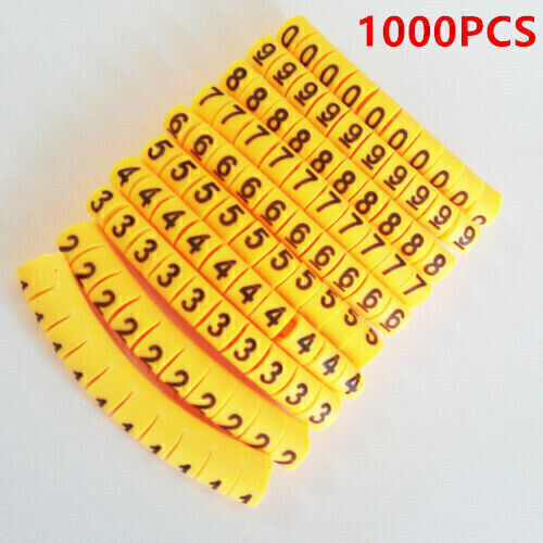 10x 100 Stück Nummer Kabel Markierungen Kabelmarkierung Kabelmarkierer 0 ~ 9## - Bild 1 von 13