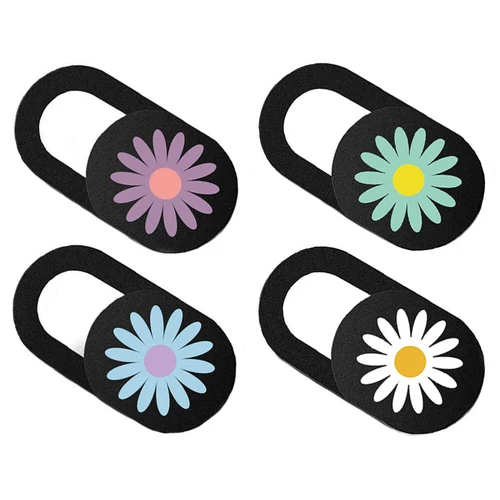 4pcs Webcam Covers Daisy Webcam Cover Slide for Privacy and Decoration