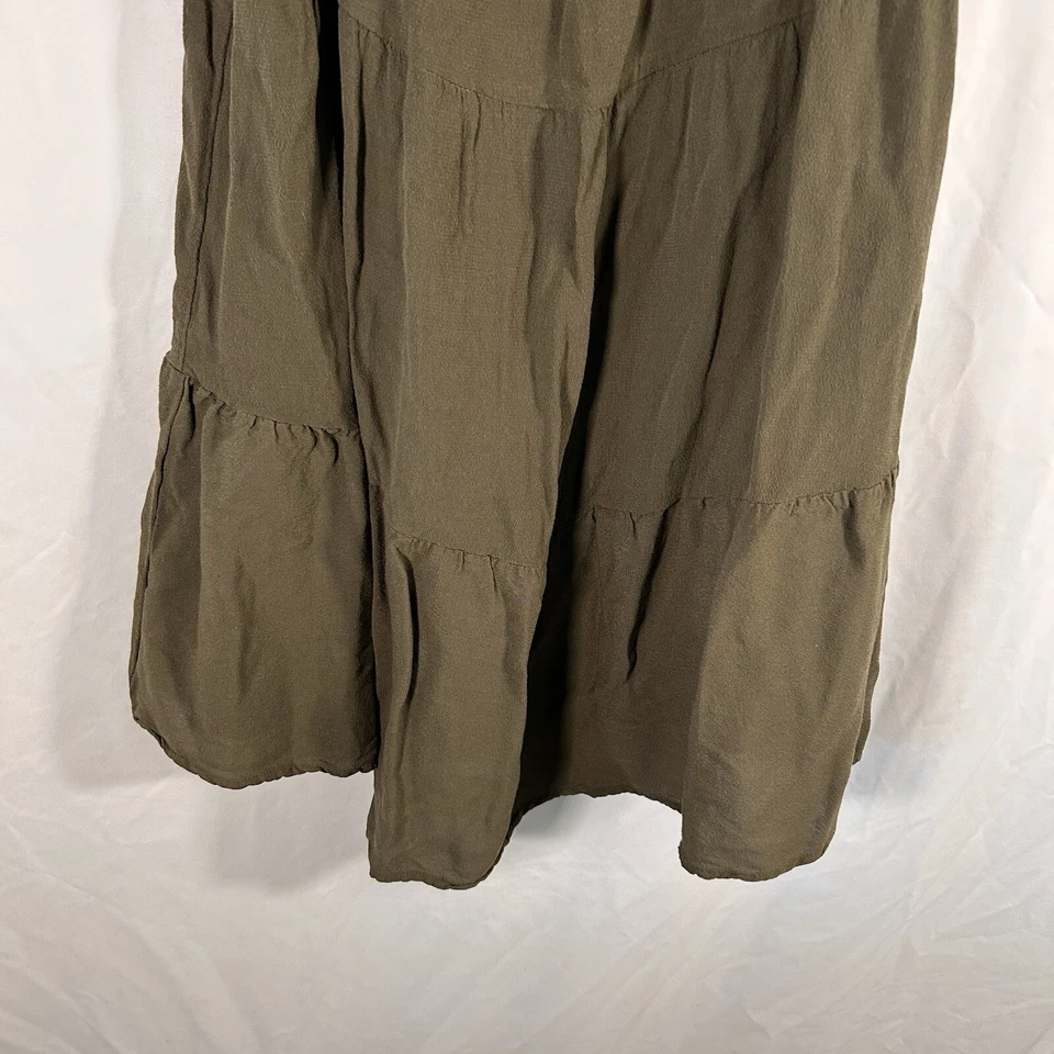 Gianni Bini 女孩连衣裙女孩中号纯色绿色无袖套衫人造丝 — 第 3/4 张图片