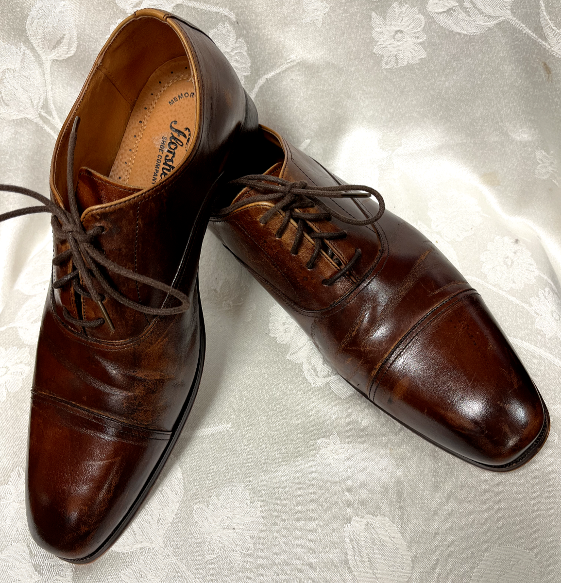Florsheim  classic. Shoes Mens  Cognac Corbetta Cap Toe Leather Oxfords size 10D Florsheim Men main image 2