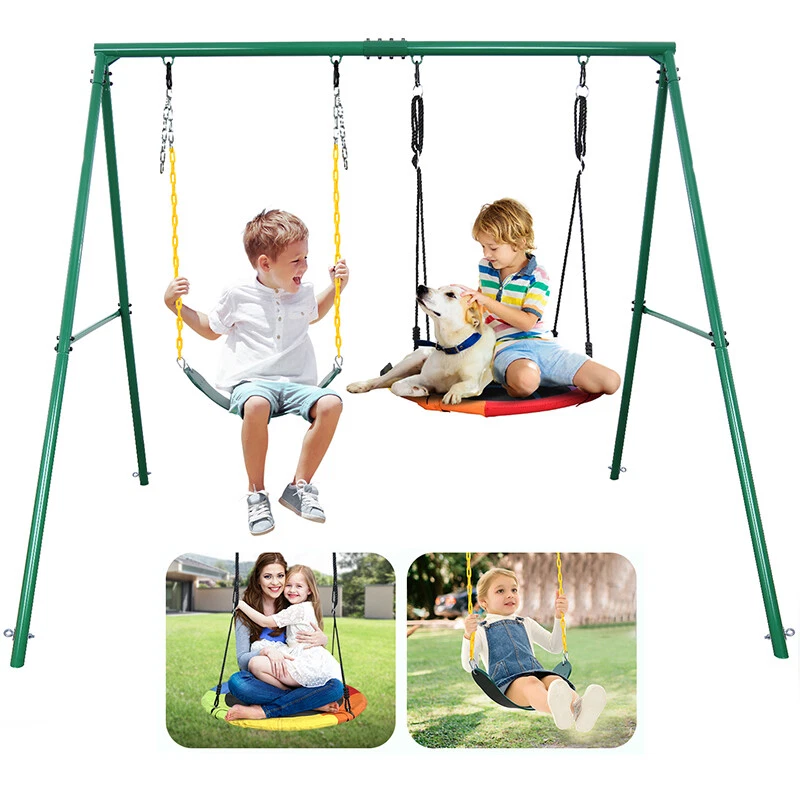 Old Wooden Swing Set