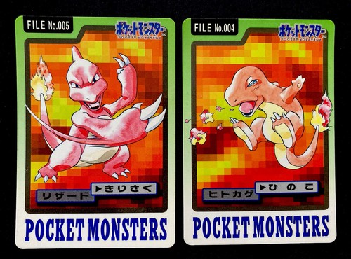 Charmeleon Charmander Pokemon Carddass Series 3/4 Card Japanese 1997 LP