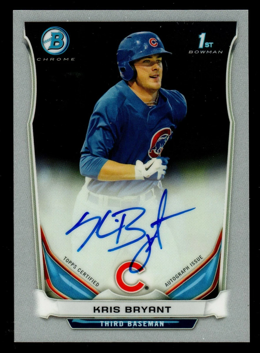 Kris Bryant Autographed Baseball Sports Trading Cards