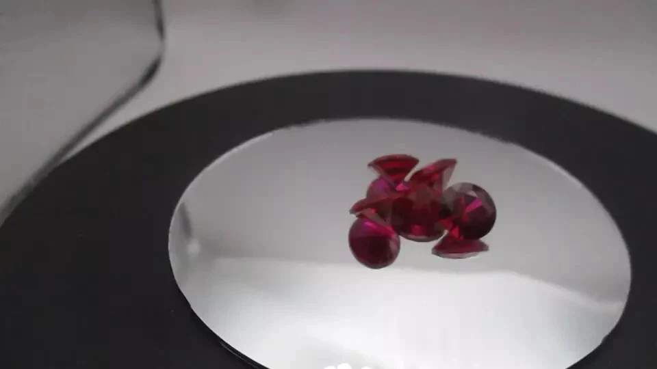 Lab Created Ruby 5 MM Round for Perfect Stone for making Jewellery - Image 2 of 4