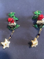 Lunch At The Ritz SILENT FROGGY SNACK post Earrings; NEW, NEVER WORN!