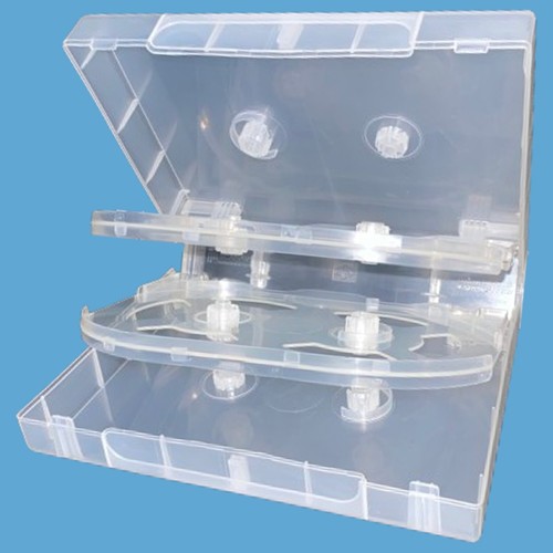 5 x 24 Way Clear Megapack DVD 49mm [24 Discs] New Empty Replacement Scanavo Case - Picture 8 of 12