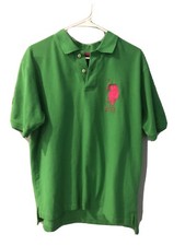 Polo Ralph Lauren Short Sleeve Solid Pique Shirt Kelly Green Pink Large Polo