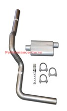 Fits 88-97 Ford F150 Mandrel Bent Exhaust W 2 Chamber Performance Muffler Fits 88-97 Ford F150 Mandrel Bent Exhaust W 2 Chamber Performance Muffler