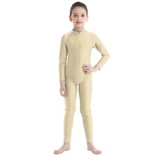 Kids Girls Jumpsuit Long Sleeves Activewear Training Dancewear One Piece Yoga