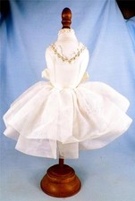 Bearington Collection Mannequin Dress Form Tulle Dress Yellow Ribbon Lace