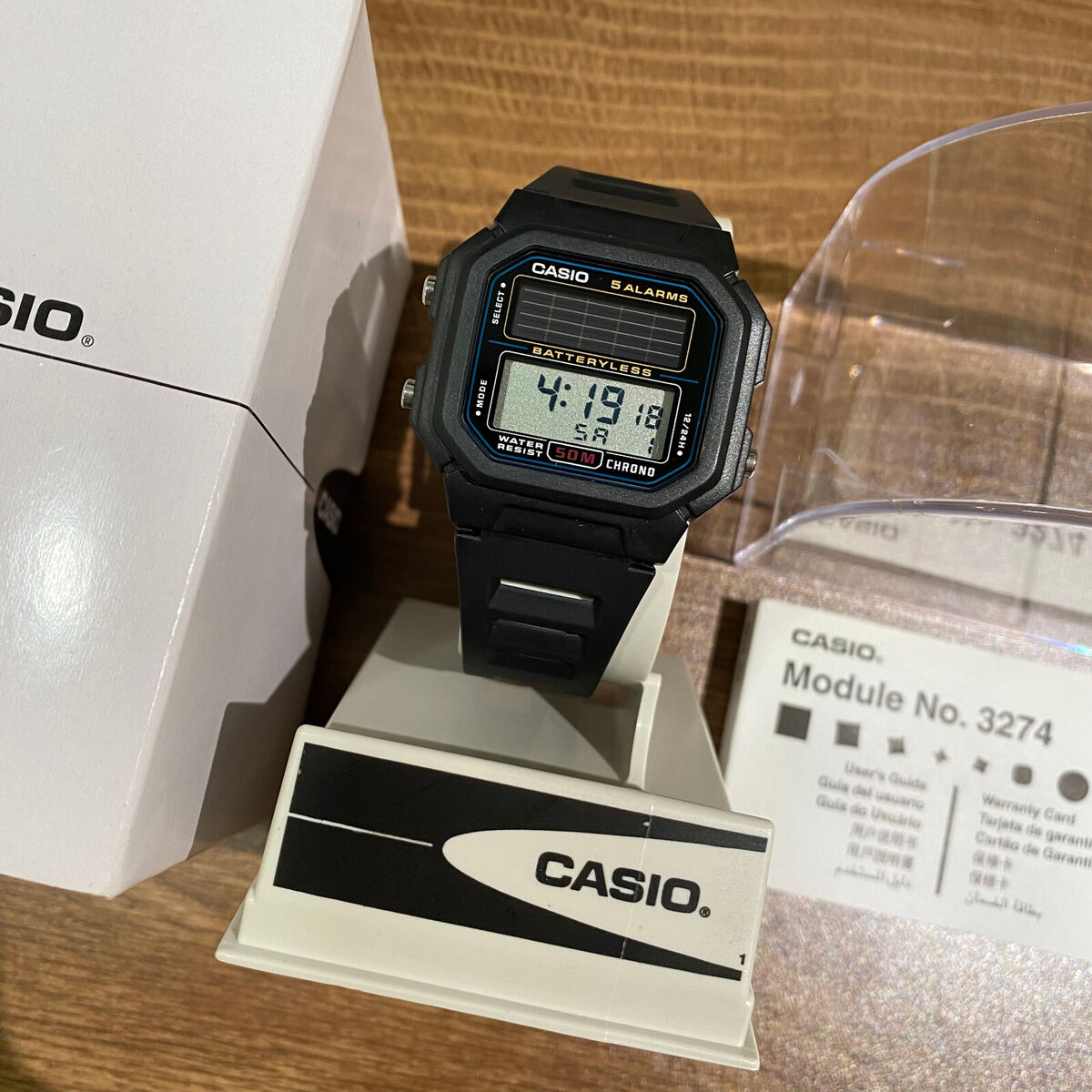 Casio AL-190W-1A Rare Vintage Batteryless Solar Lcd Digital Casio AL-190W-1A Rare Vintage Batteryless Solar Lcd Digital