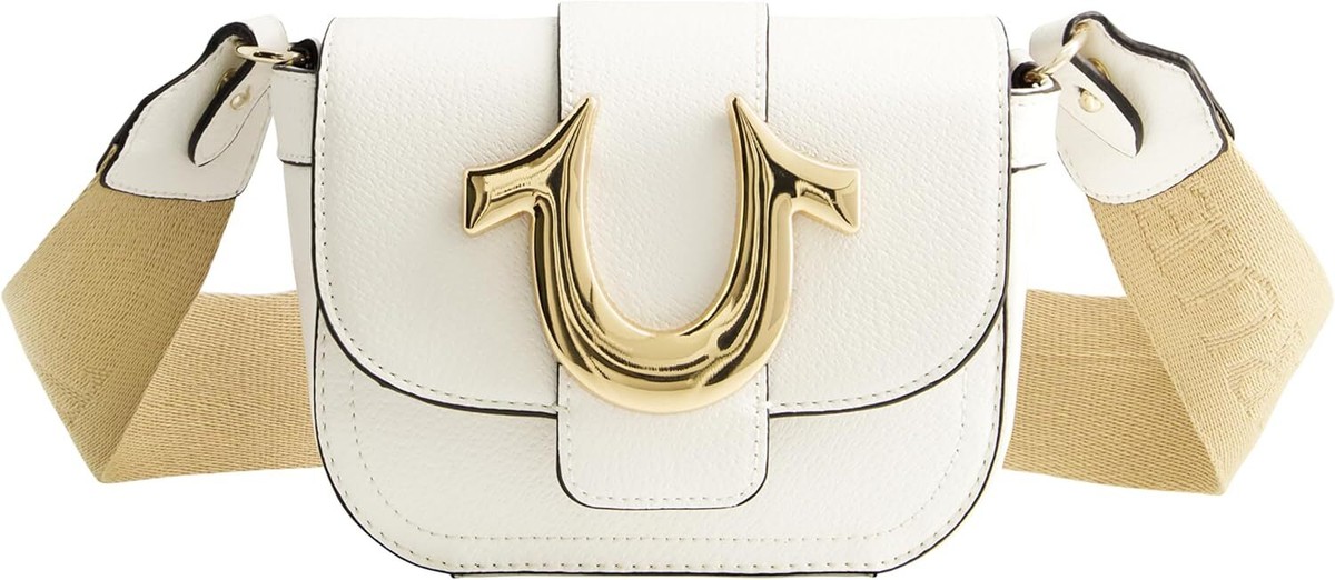 True Religion Women's Crossbody Bag, Mini Flap Adjustable Shoulder