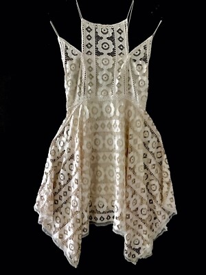chinese dress ladies Free People Womens Lace Sleeveless Cocktail Dress Ivory 8 at Amazon Women's  Clothing store