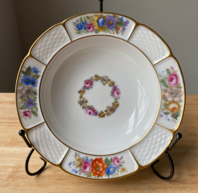 3 Vintage ROSENTHAL BARROCK 6.5'' Floral Cereal Bowls - Germany - VGUC