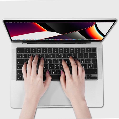 XSKN US EU Russian Silicone Keyboard Cover for 2022-2025 Macbook Air 13.6/15.3 - Picture 18 of 19