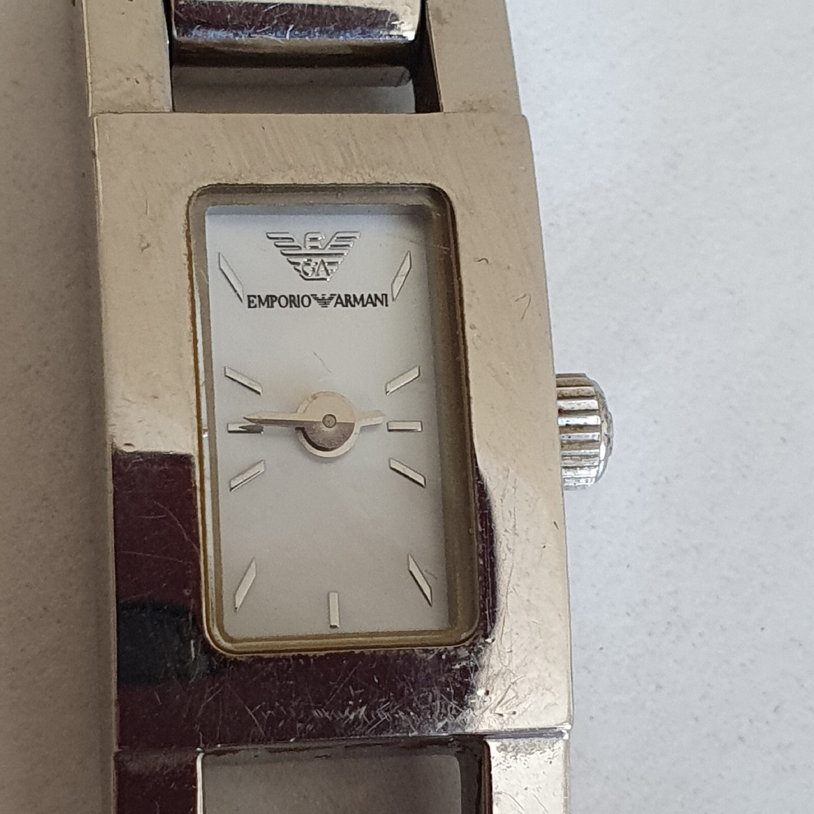 Emporio Armani Watch AR5577 Stainless Steel NEEDS BATTERY SPARES