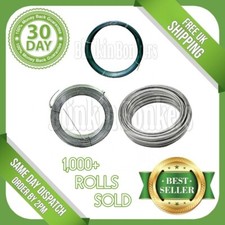 GALVANISED GARDEN WIRE HEAVY DUTY SIZE THICKNESS CHOICE METAL FENCING GREEN PVC