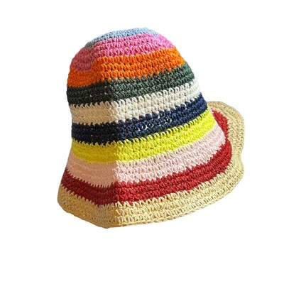 Hat Attack Remy Multi Bucket Hat in Pink Stripe One Size Hat Attack Remy Multi Bucket Hat in Pink Stripe One Size main image 4